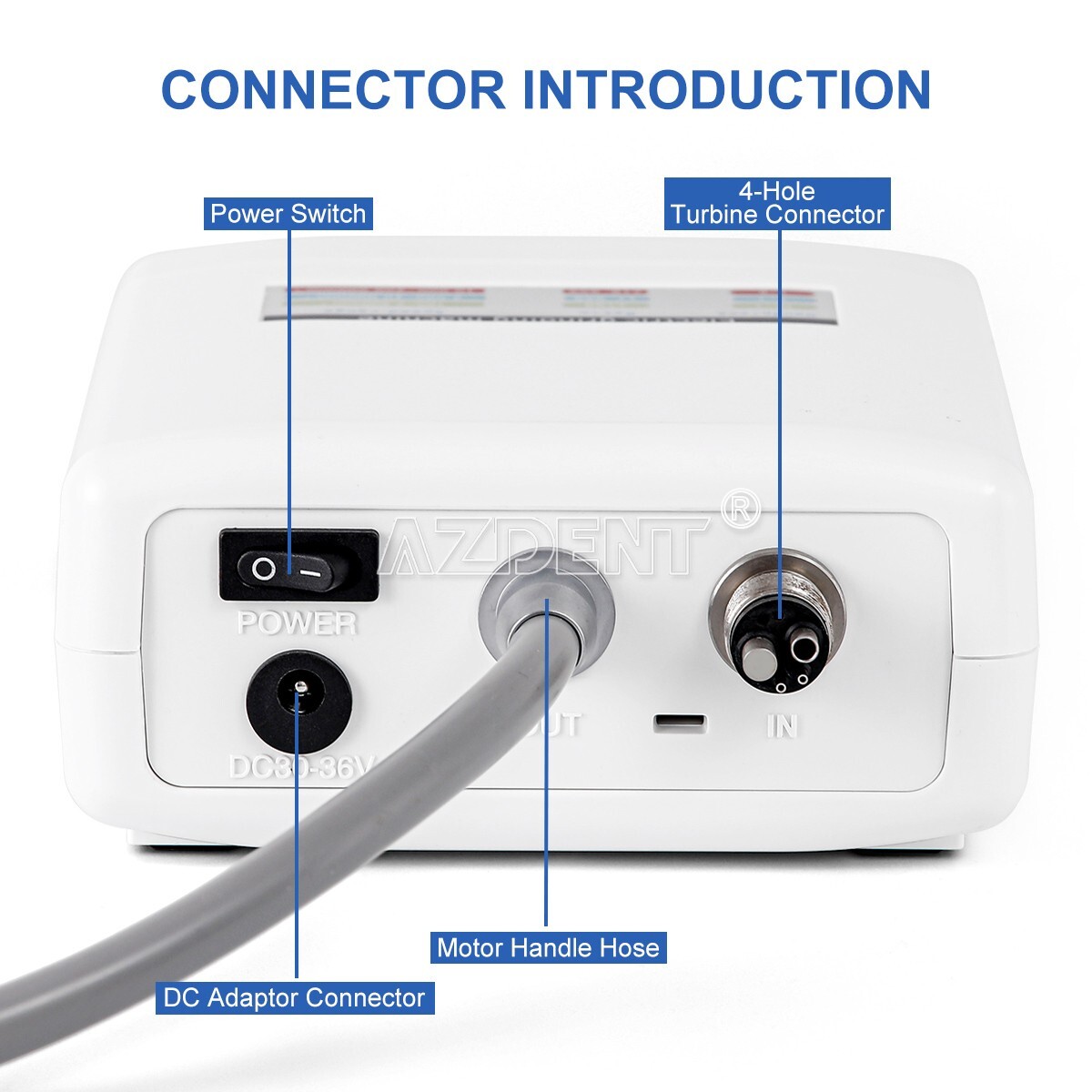AZDENT Dental Electric LED Brushless Micro Motor /Micro Saw Surgical Handpiece