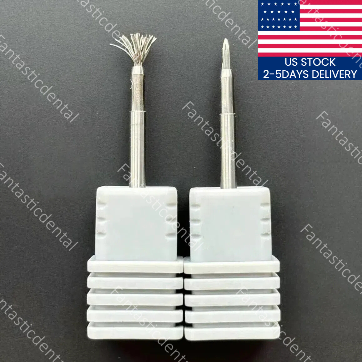 Dental Titanium Brush Peri-implantitis Surface Cleaning Brush Bristles Tool USA