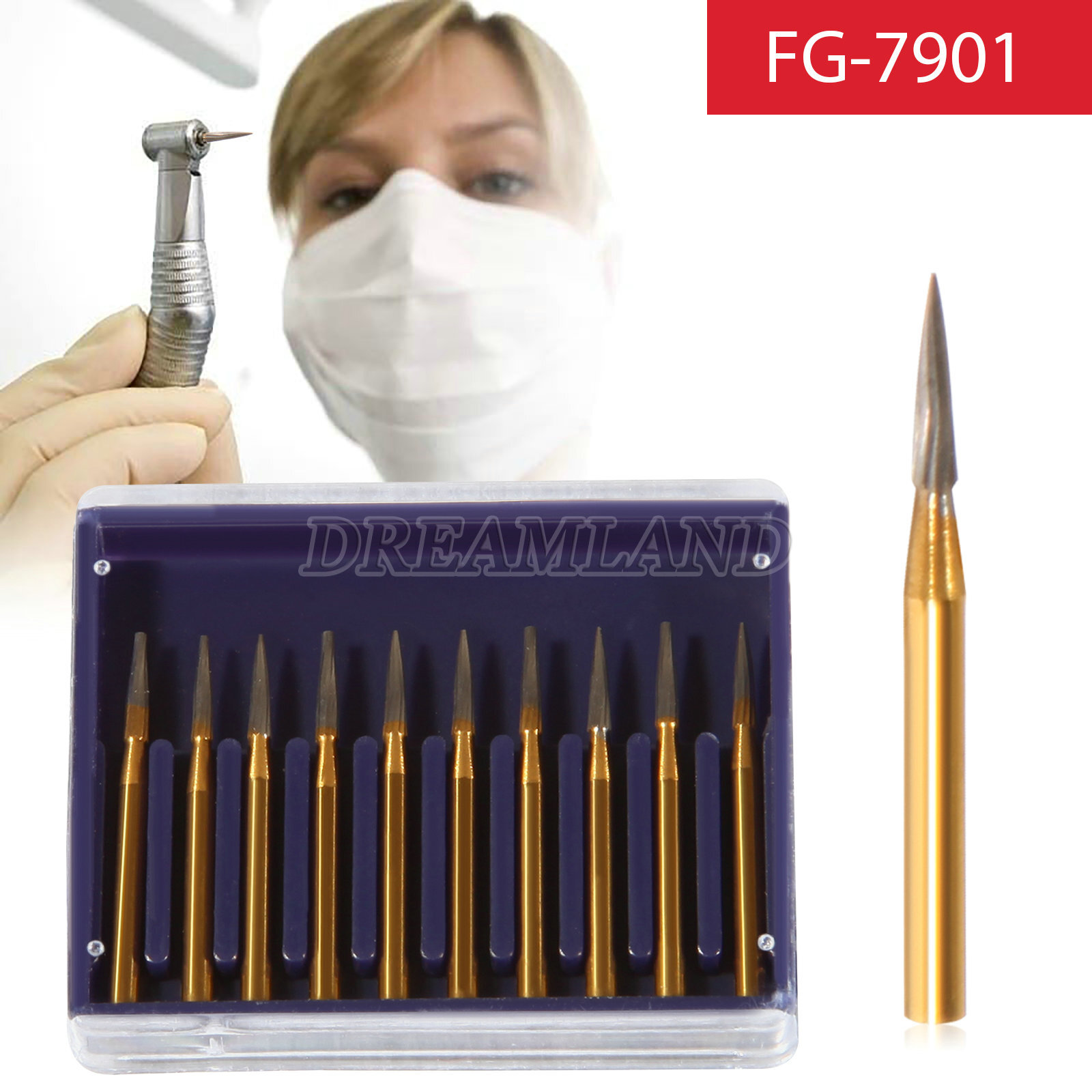 Dental Midwest FG #7901 Trimming / Finishing Flame Burs