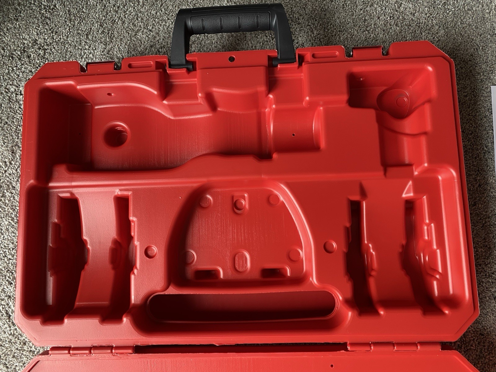 New Milwaukee M12 Force Logic Press Tool Case Only 2473-20 Unused Hard Carry Box