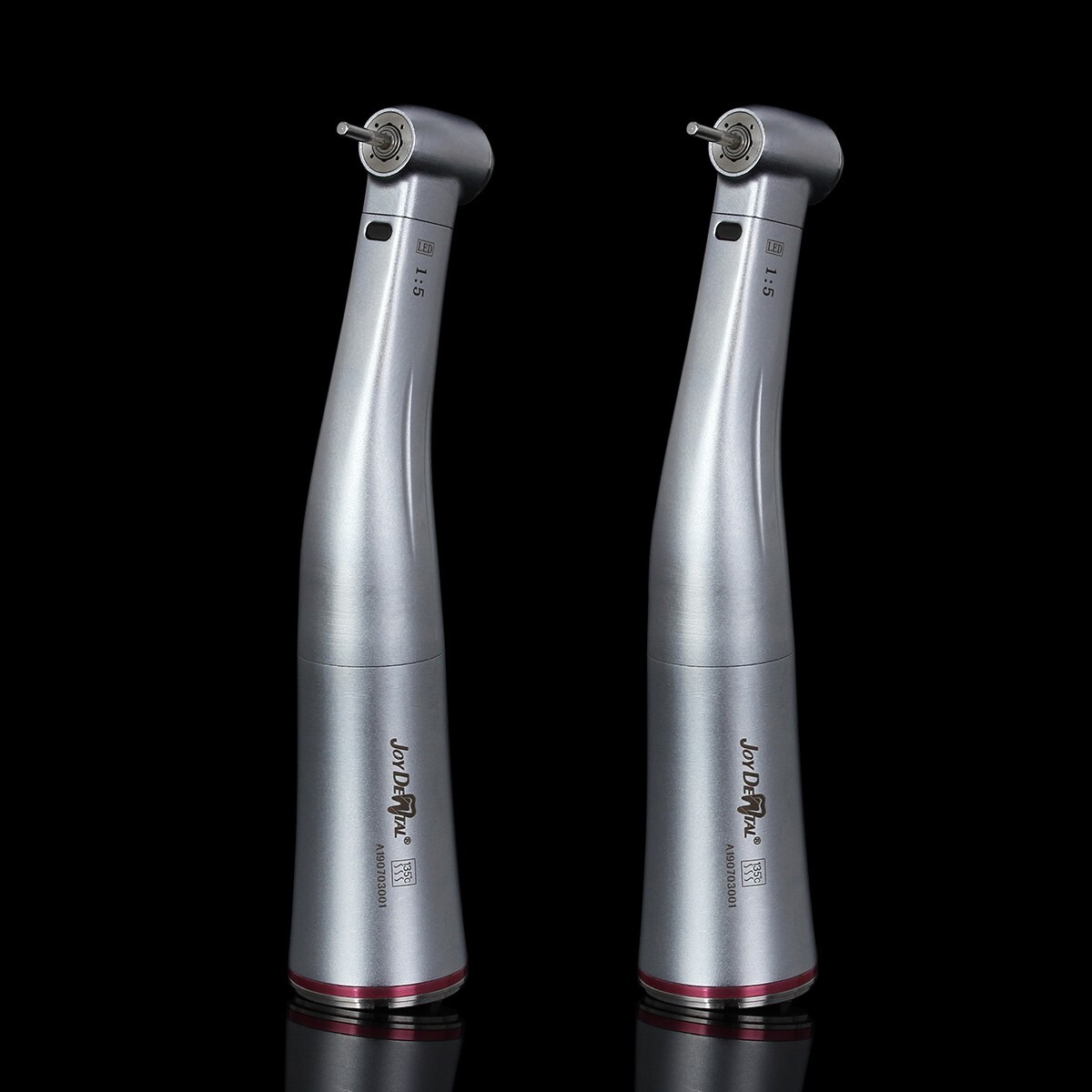 Dental 1:5 Increasing Contra Angle Fiber Optic Handpiece w/E-type Electric Motor