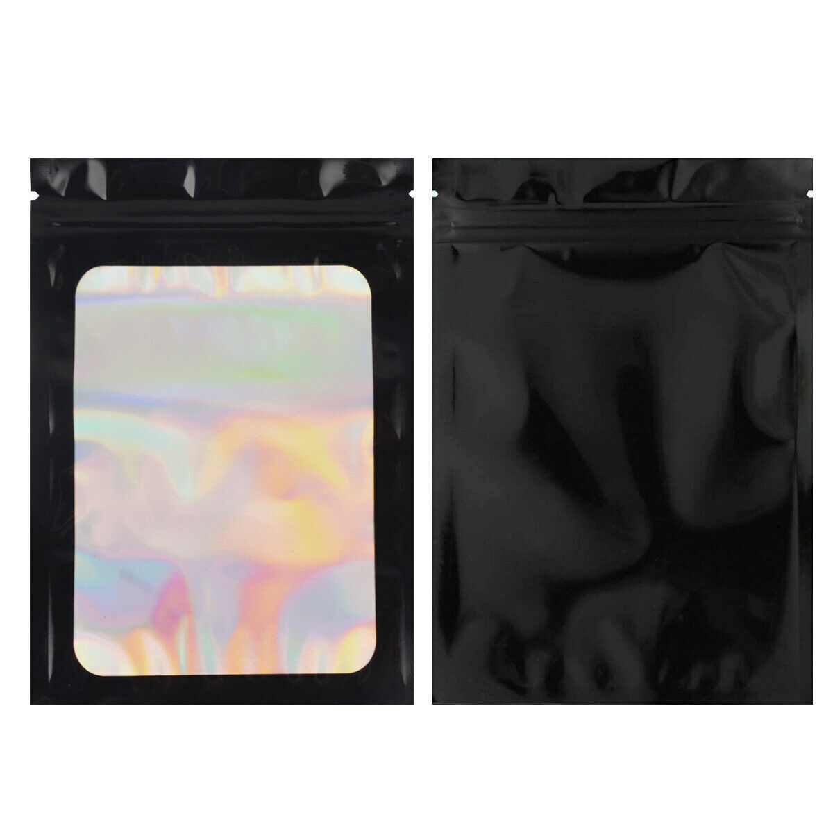 Holographic Mylar Bags Smell Proof Food Storage Zip Seal Foil Pouch Candy Bag