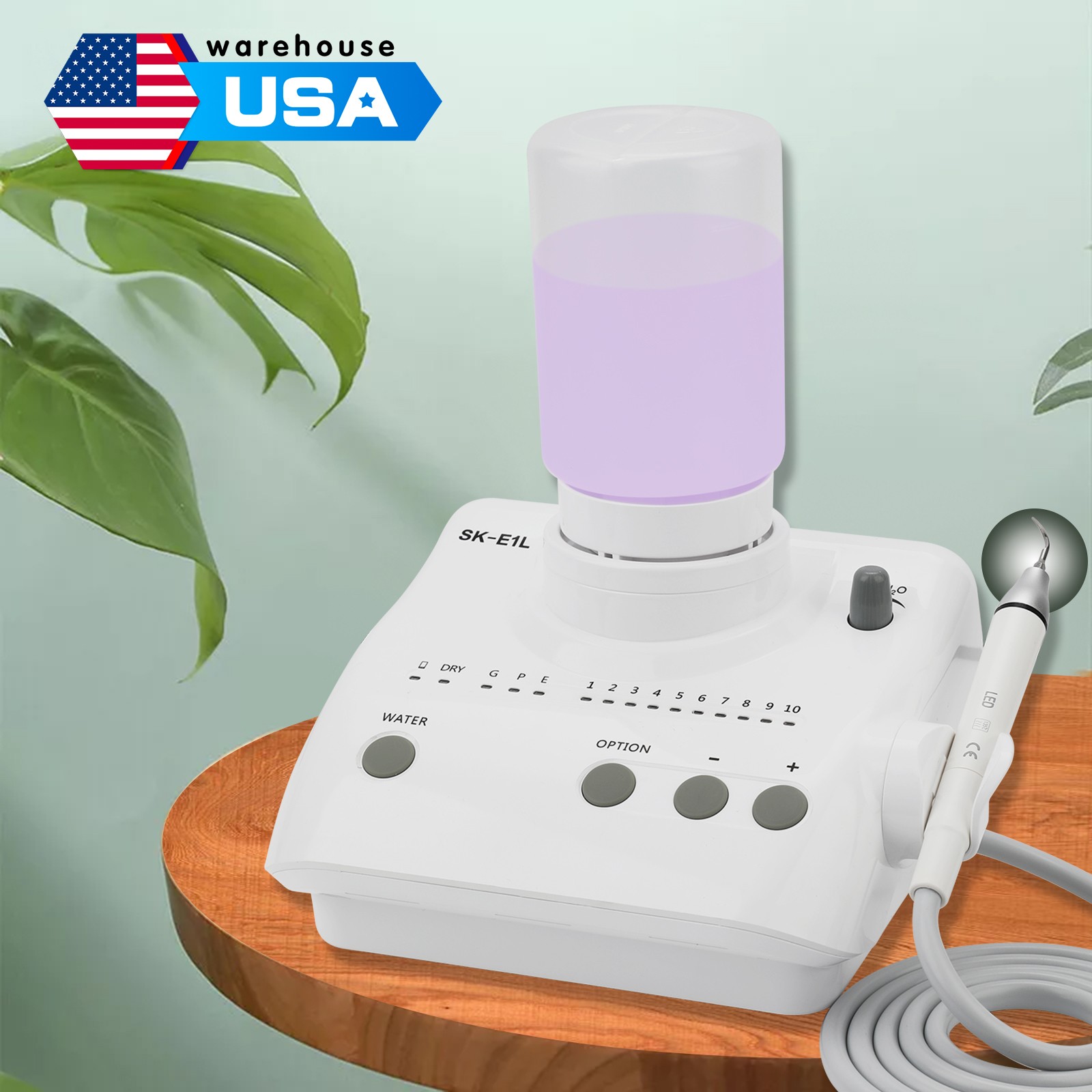 For EMS Dental Ultrasonic Piezo Scaler w/ LED Light Handpiece Auto Water Supply