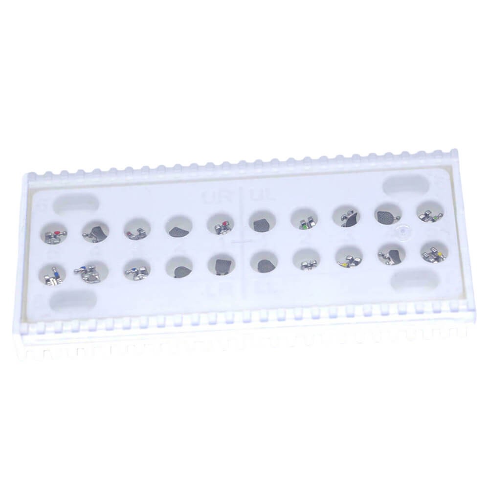 1 Pack Dental Orthodontic Bracket Standard MBT 0.022″ 345 Hooks Sandblasted