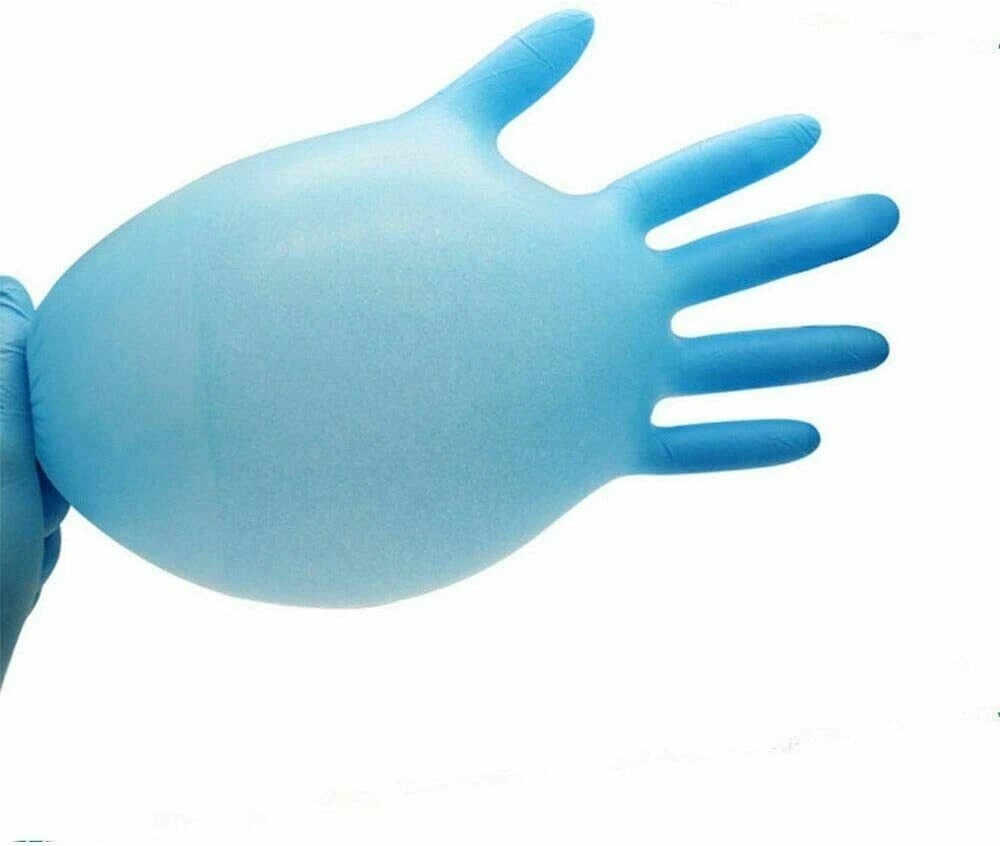BLUE Nitrile Exam Glove 4 Mil Latex&Powder Free S/M/ L/ XL Size 1000 Pcs Gloves