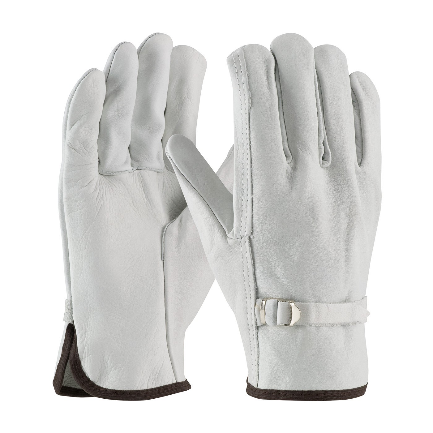PIP Regular Grade Top Grain Cowhide Leather Drivers Glove, Straight Thumb,68-153
