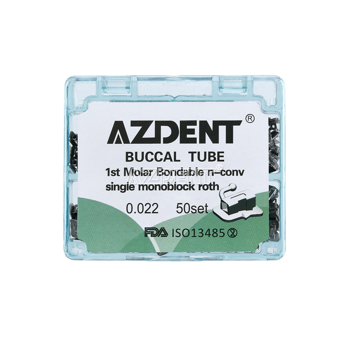 Tubos Bucales Adhesivos de Ortodoncia Dental Roth MBT 0.022/0.018 1º/2º Molar