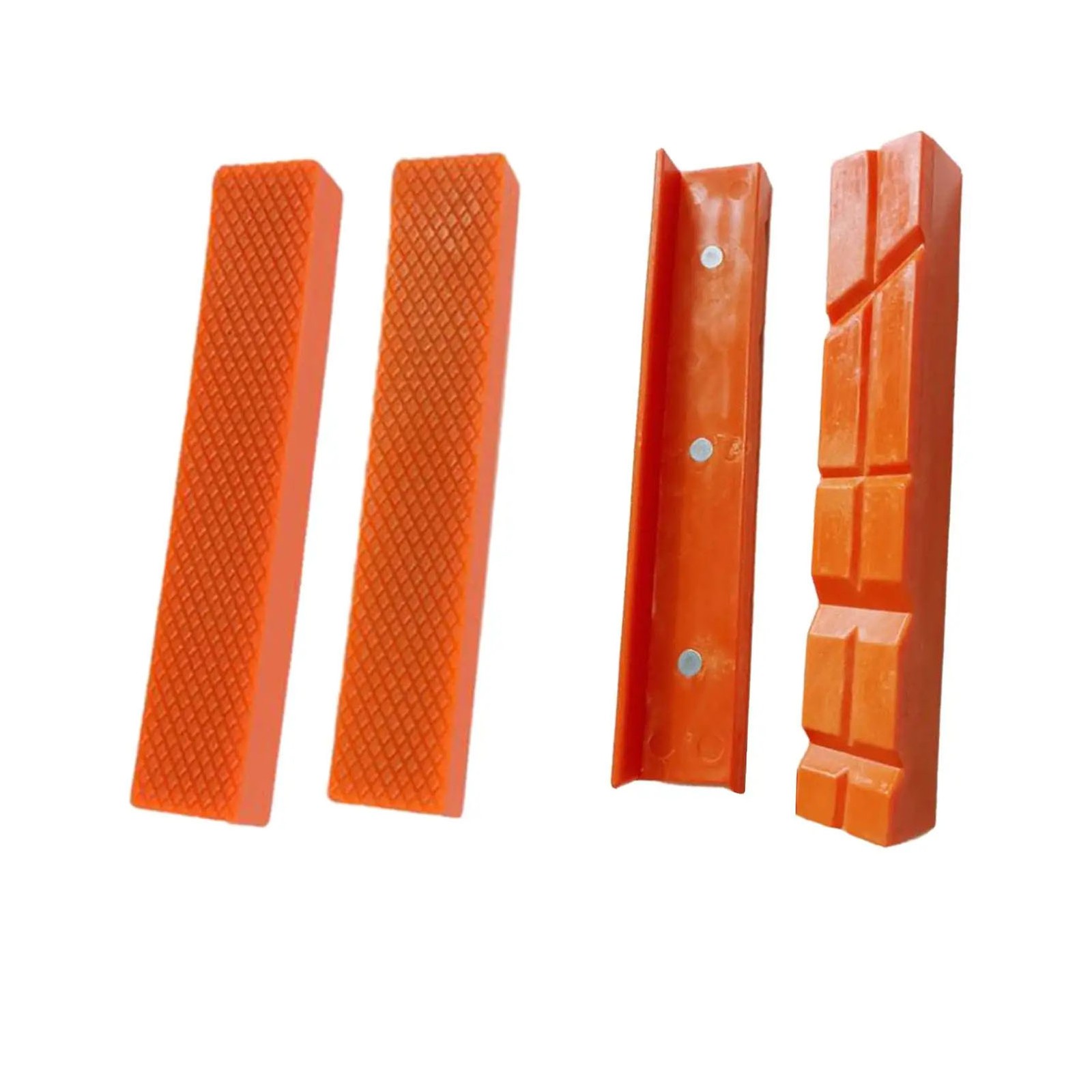 1 Pair Orange 4/5/6/8″ Soft Vise jaws Magnetic Reversible Pads Cover Rubber