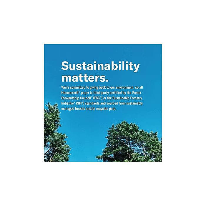 Hammermill Copy Plus Paper 8.5×11 20lb 92 Bright Letter 5000 Sheets 1 Carton