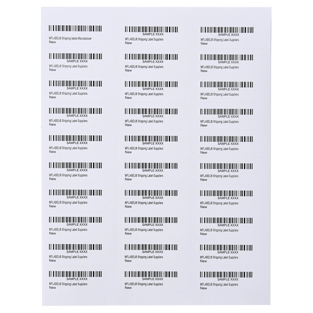 1″ x 2 5/8″ Address Shipping Labels Stickers Self Adhesive 30 UP 30 Per Sheet