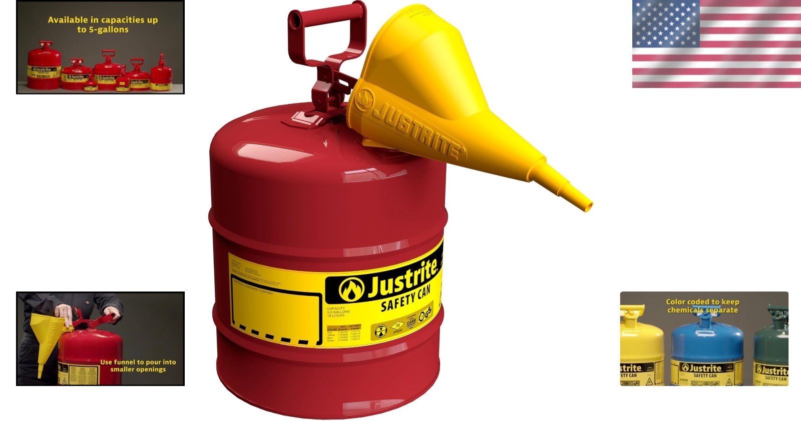 Certified Leakproof Gasoline Can – 5 Gallon