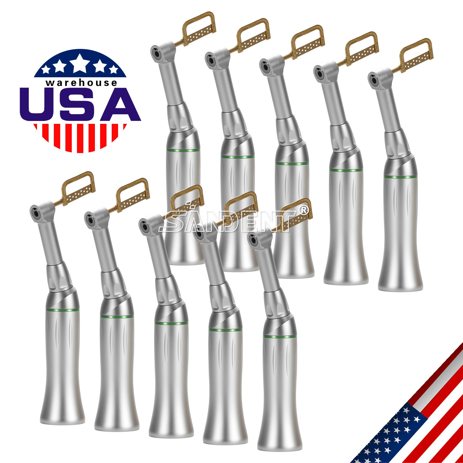 1-10Pcs Dental Ortho 4:1 Contra Angle Handpiece Interproximal Strip IPR Kit