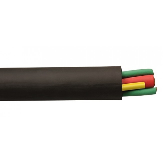 100′ 4/3 Type G-GC Heavy Duty Round Portable Power Mining Cable Black 2000V