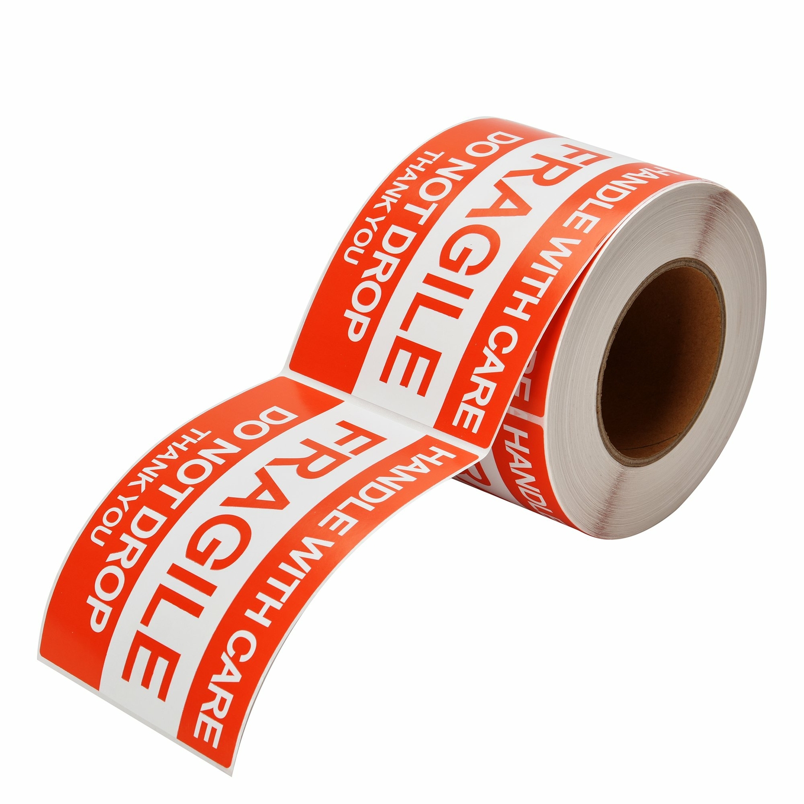 Fragile 3″x5″ Handle with Care Thank You Labels Stickers 500 Labels Per Roll USA