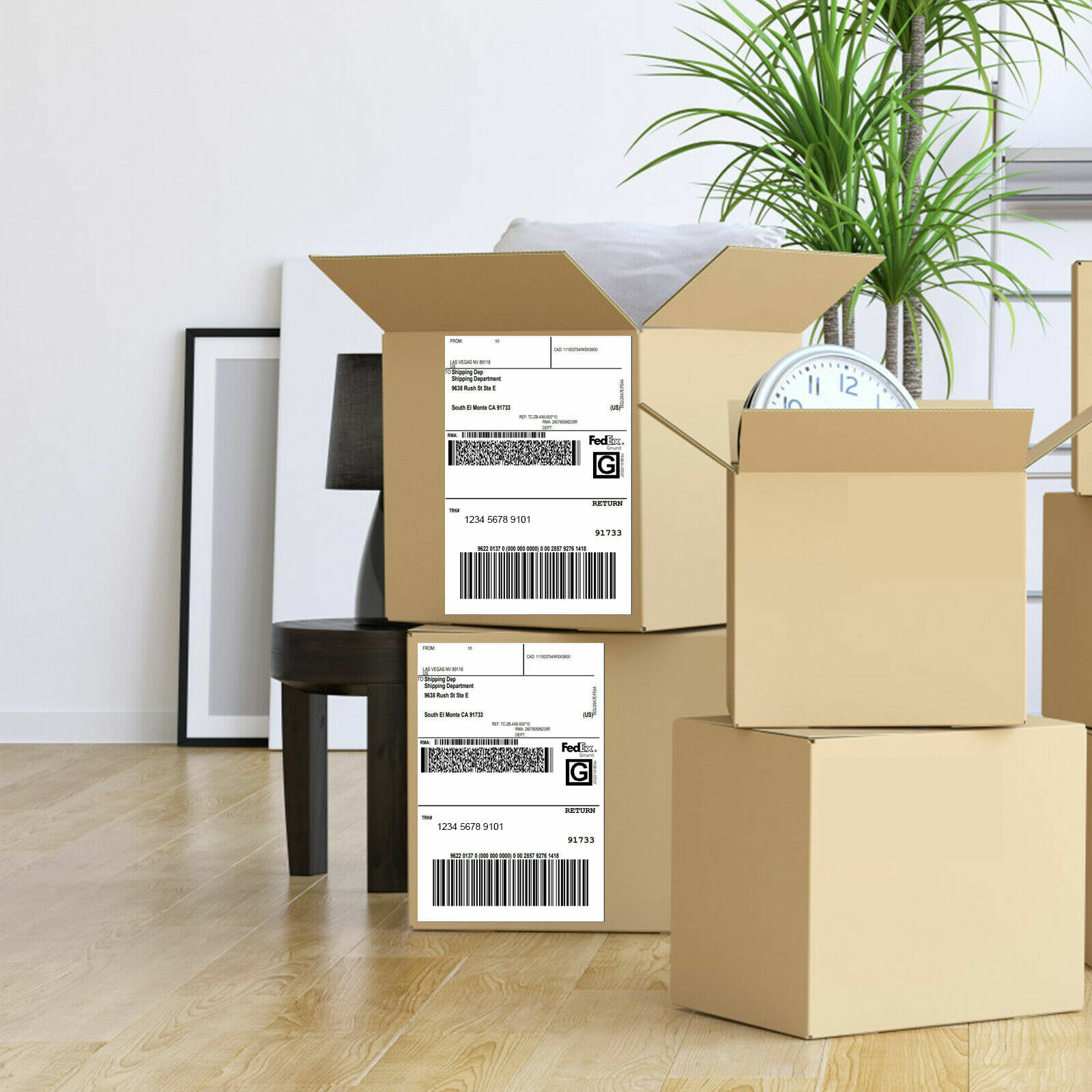 4X6 250/500 Labels Direct Thermal for Zebra LP2844 LP2844-Z GX420T Eltron ZP450