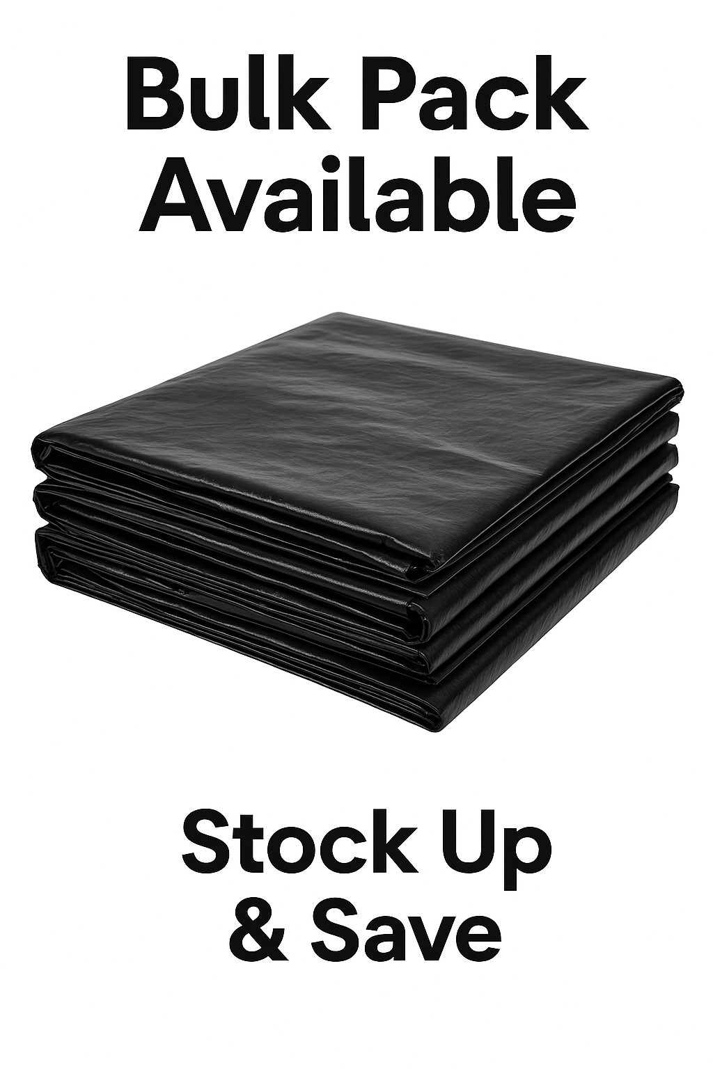 1/6 Black HDPE Plastic T-Shirt Bags 11.5×6.25×21″ Heavy-Duty .87mil Bulk