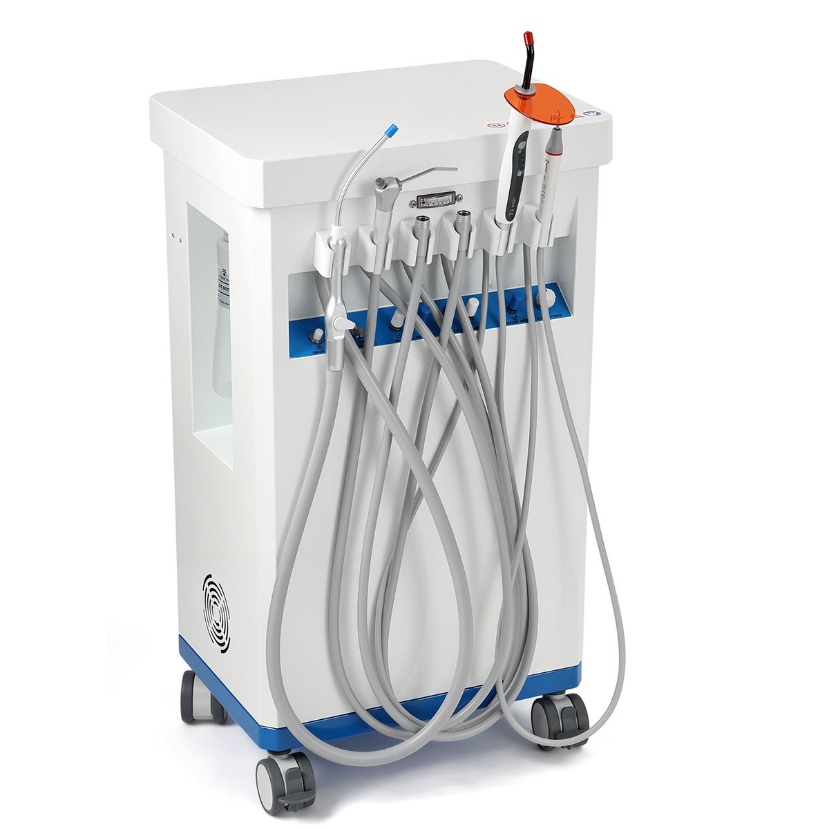 FDA Portable Dental Delivery Unit Suction Air Compressor Cart/ Handpiece kit