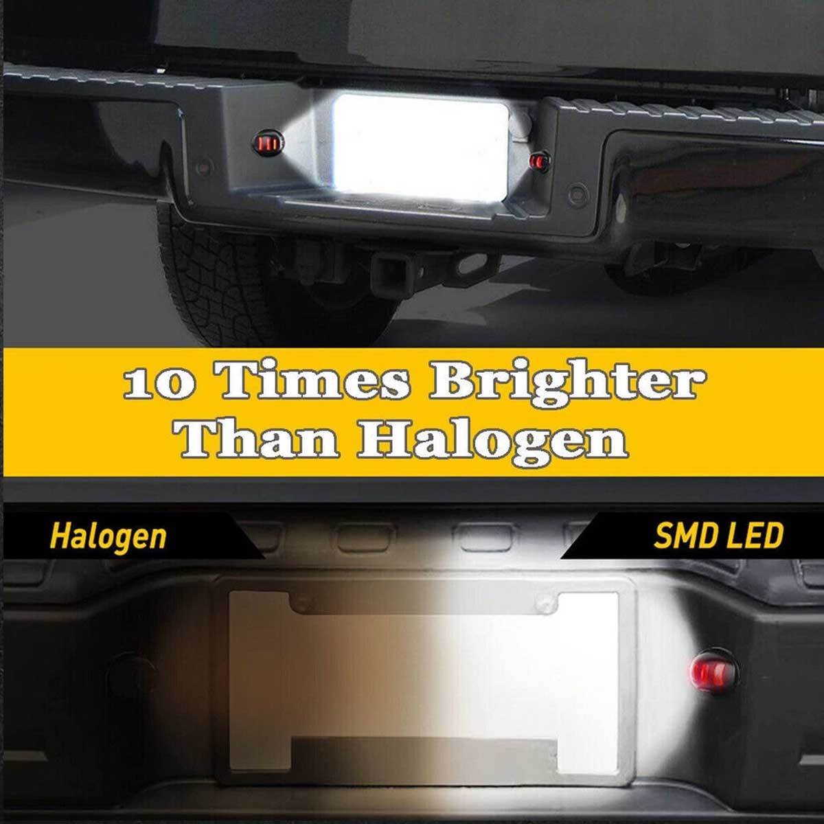 2 pcs License Plate Light Led Lamp Assembly Suitable for Ford F150 F250 F350