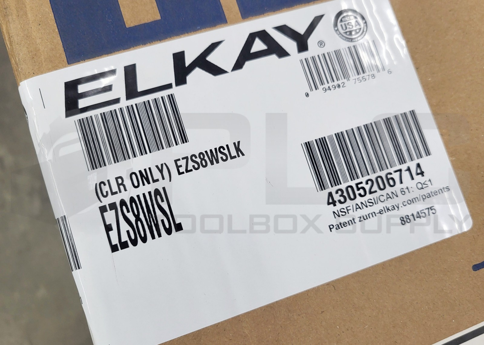 NEW ELKAY EZS8WSL REFRIGERATED WATER COOLER (BOTTOM ONLY), EZS8WSLK