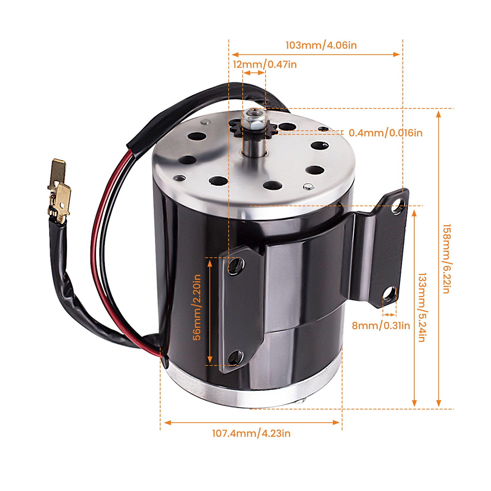 24V 500W 2800-3000Rpm Electric Motor for scooter bike go-kart minibike MYZY1020