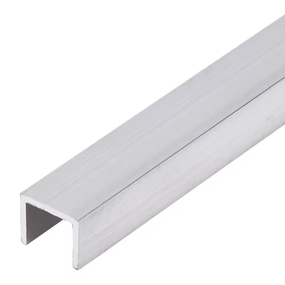 1/4 In. Wide (Inside) X 8 Ft. Aluminum Trim Channel Metal Stock