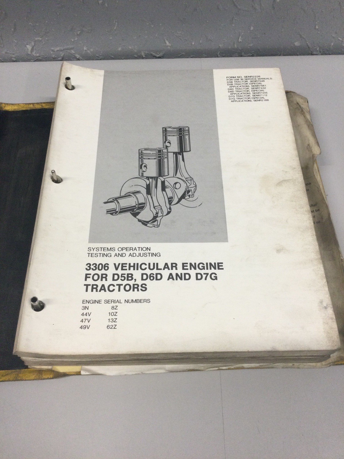 CAT CATERPILLAR D6D TRACTOR SHOP REPAIR SERVICE MANUAL 3X 4X 6X 19X 20X 30X 31X