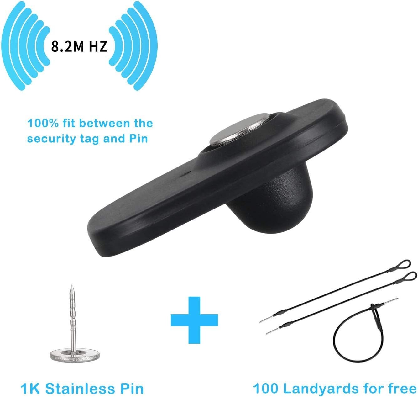 1000 Pieces Hard Clothing Security Tags 8.2Mhz RF Frequency, Retail Security …