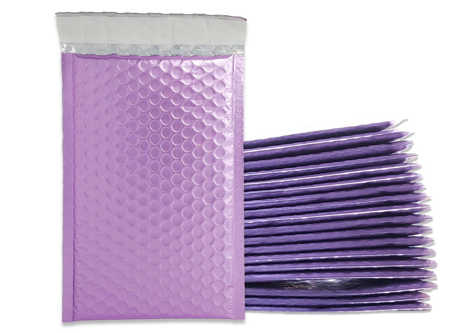 NEW Frosted Lilac Matte Metallic Bubble Mailers, Padded Shipping Envelopes Combo