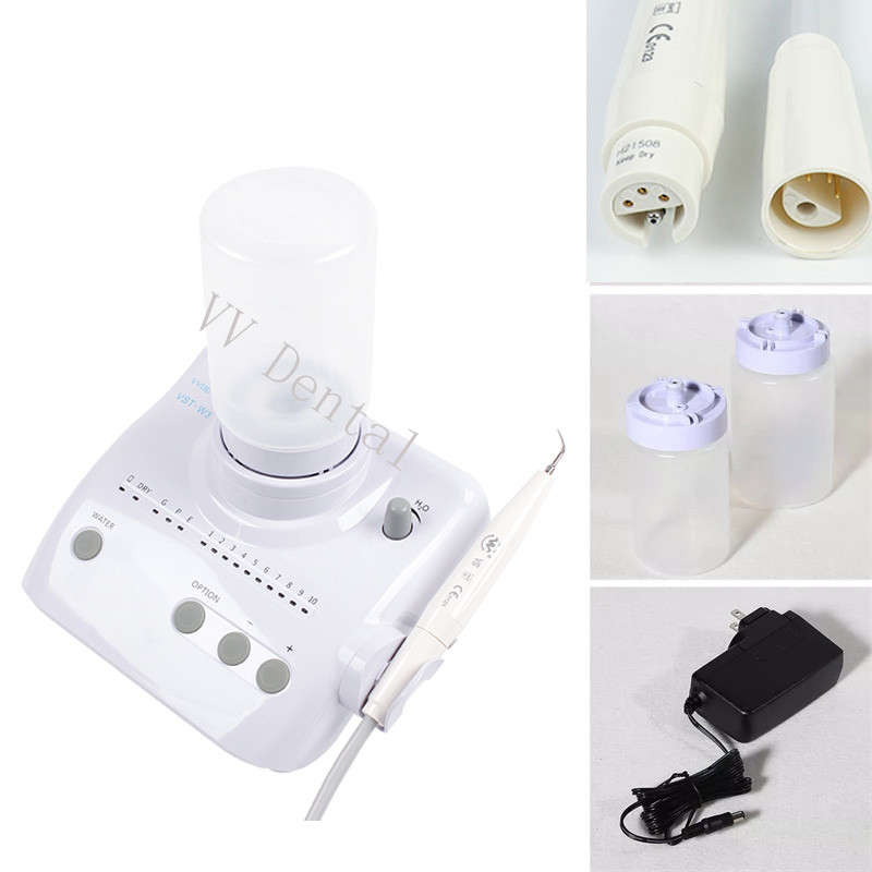 Dental Ultrasonic Scaler Machine 2 Bottles Handpiece Tips Fit DTE Satelec SK-D1