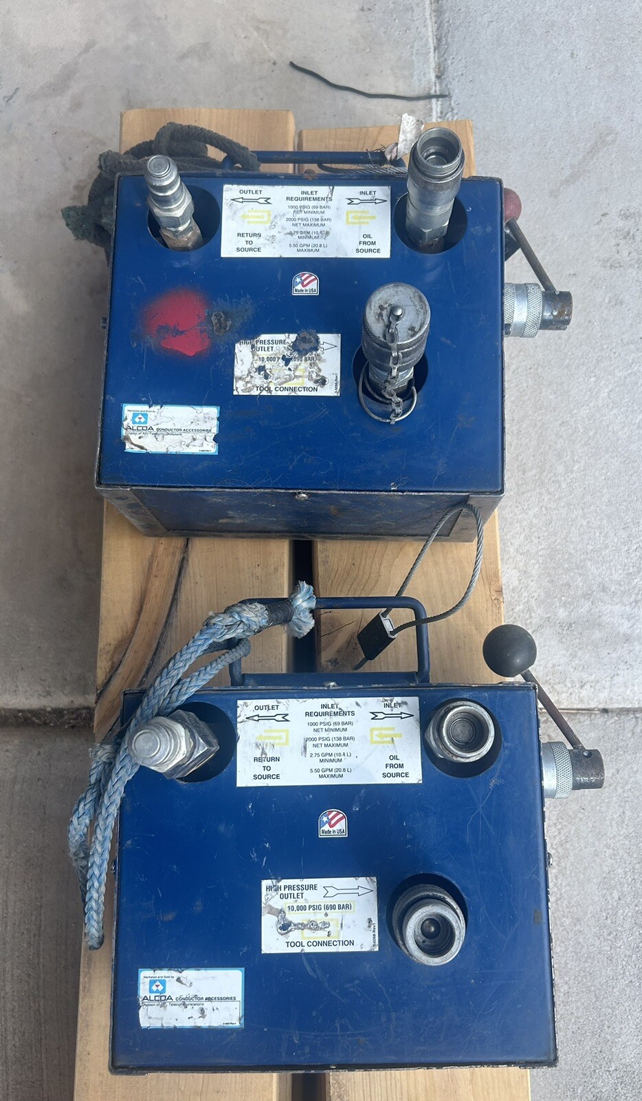 alcoa conductor Hydraulic Tool Connector accessories. 10,000 PSI