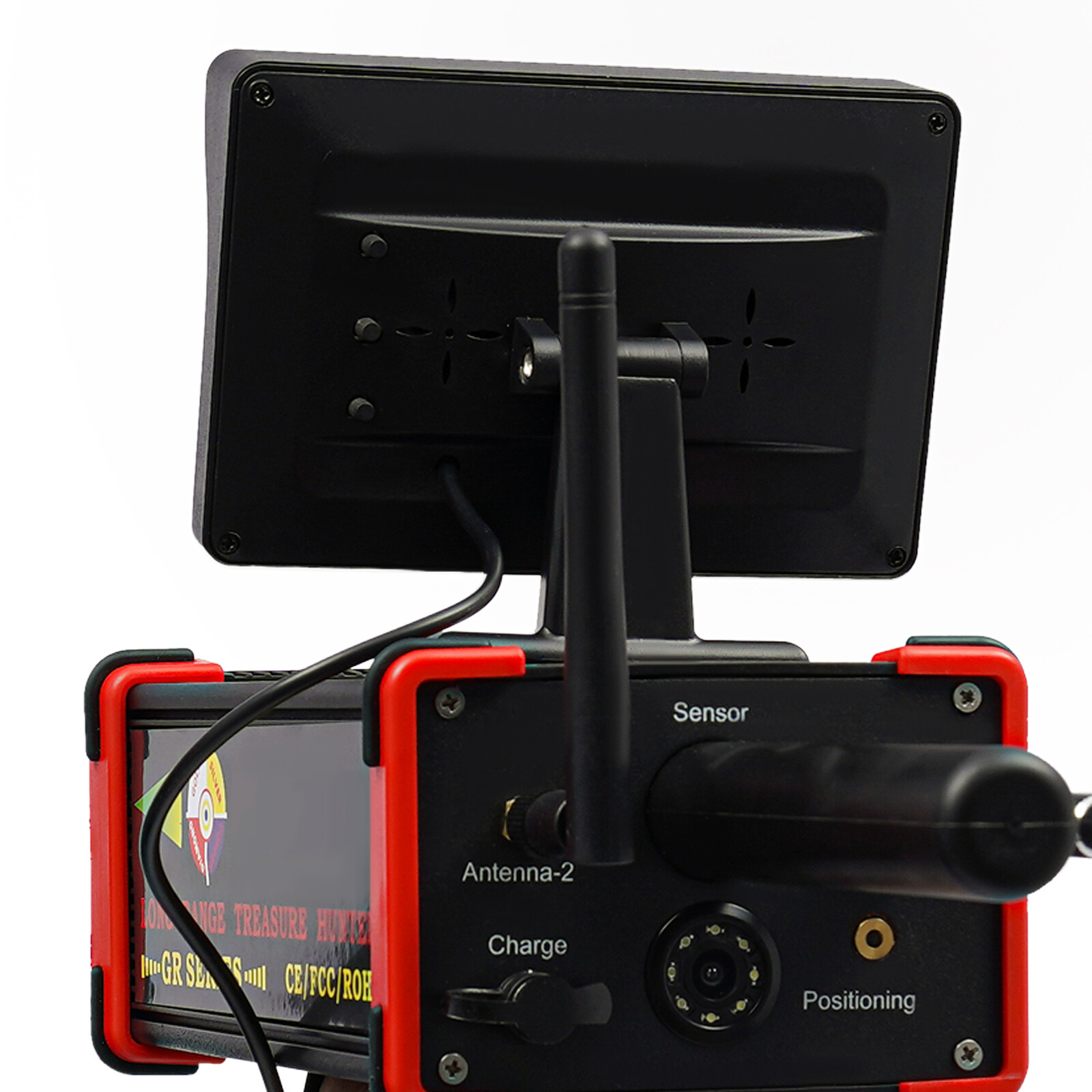 Long Range Metal Detector HandHeld Gold Detector 1000M w/ LED Screen & Chargers