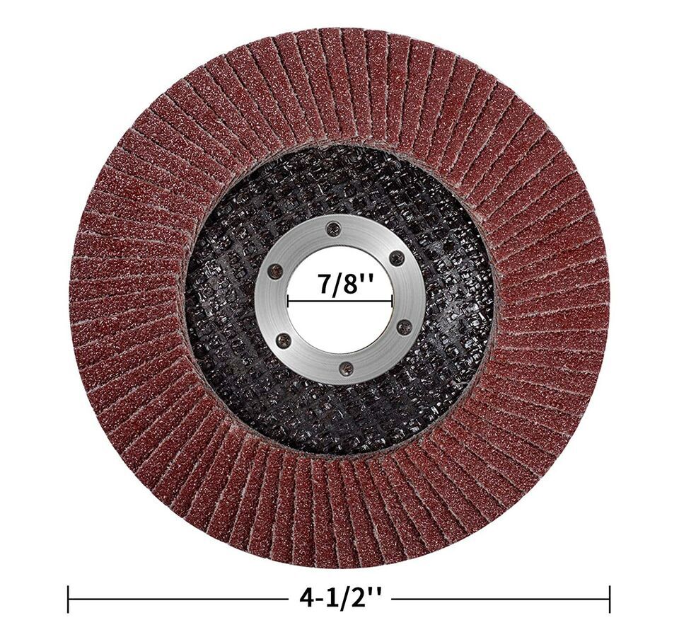SATC 4.5inch 28PCS Aluminum Oxide Flap Discs P40/60/80/120Grinding Wheel Sanding