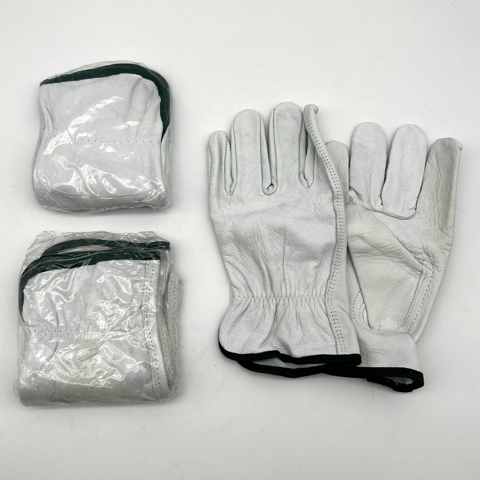 PIP 68-163 Driver Gloves Size Medium Split Cowhide Leather Vending Pks 3 Pairs