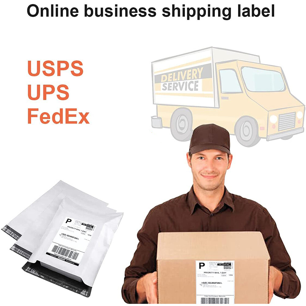 1000 Shipping Labels Half Sheets Blank 8.5″ x 5.5″ Self Adhesive 2 Per Sheet
