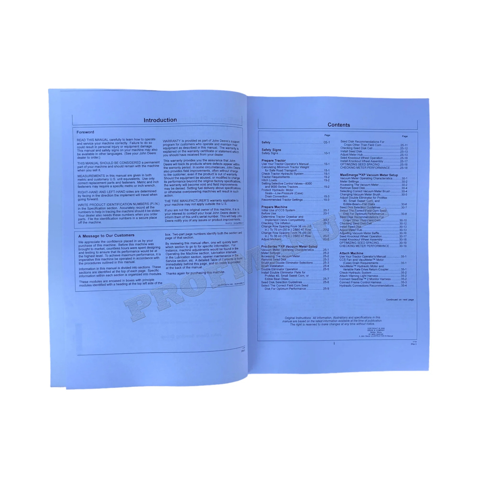 JOHN DEERE DB44 DB58 DB60 DB66 DB88 DB90 DB74 DB50 PLANTER OPERATORS MANUAL #4