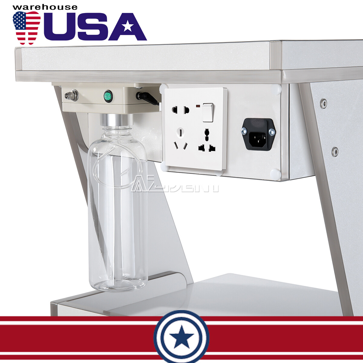 Portable Dental Delivery Unit Turbine Air Compressor /Auto-water Supply Trolley