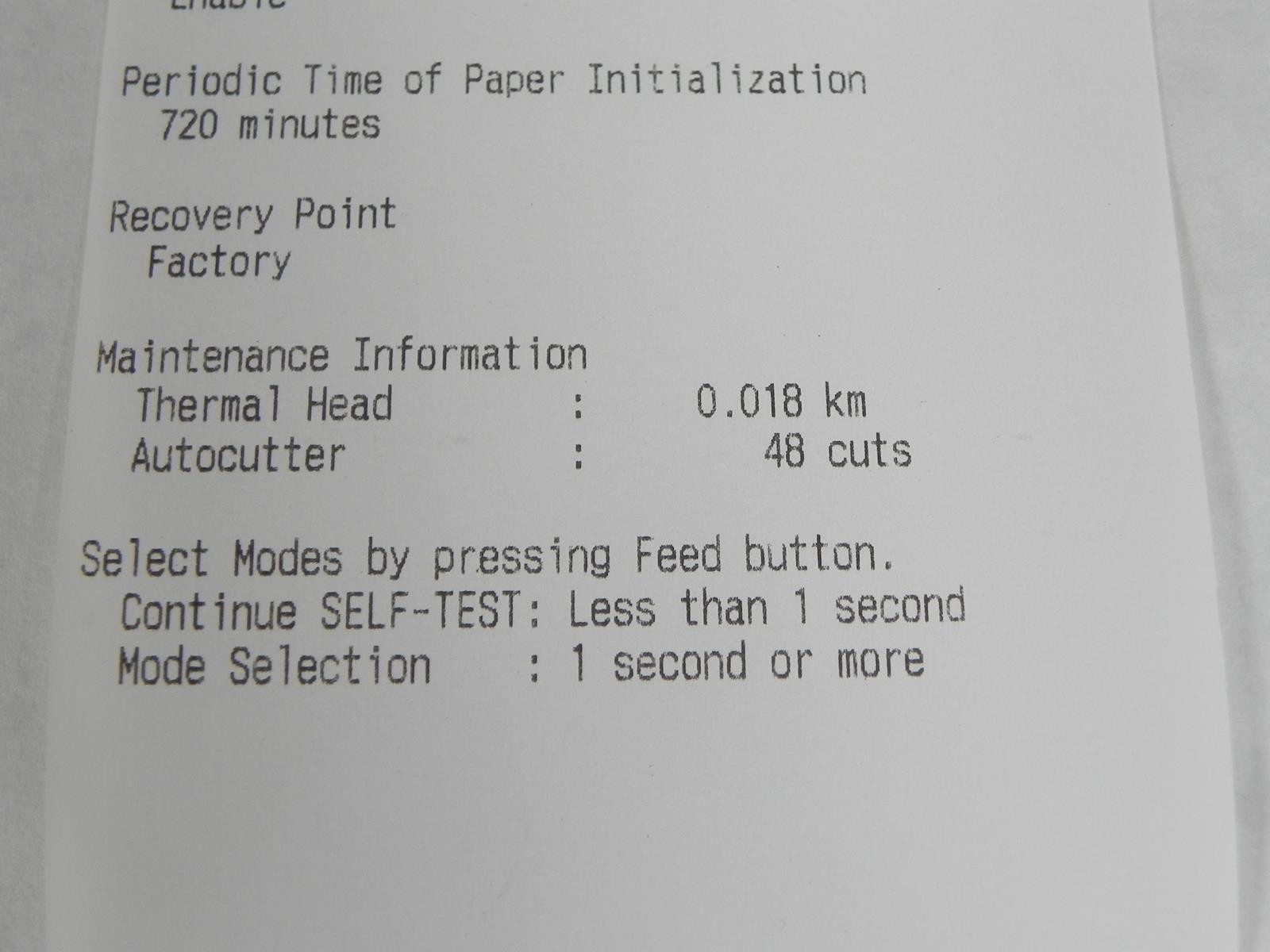 Epson TM-L100 M378A Linerless Sticky Label Printer USB Ethernet Serial LOW USAGE