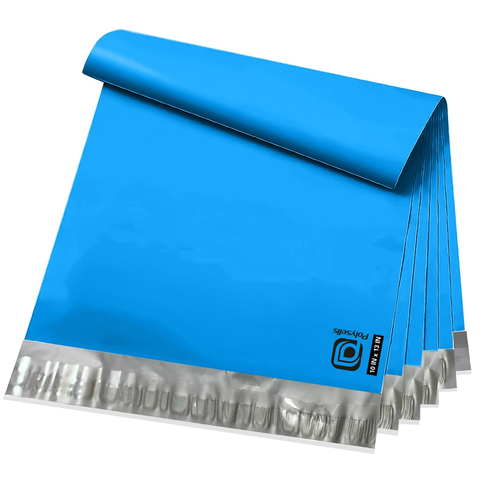 100 10×13 Poly Mailers Envelopes Self Sealing Shipping Mailers Blue POLYSELLS