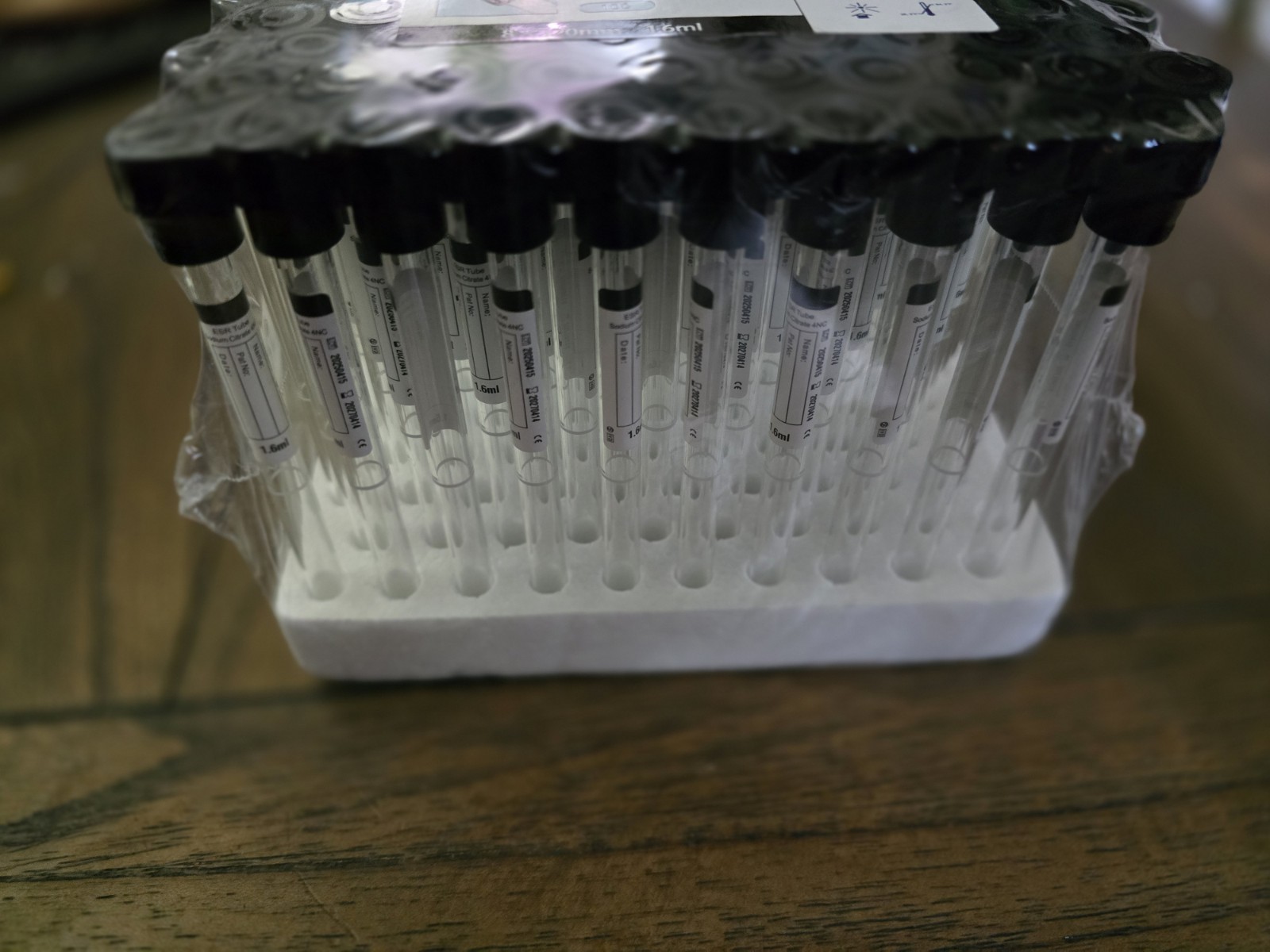 100 Ct Sodium Citrate 4NC Glass Vacuum Blood Collection Tube