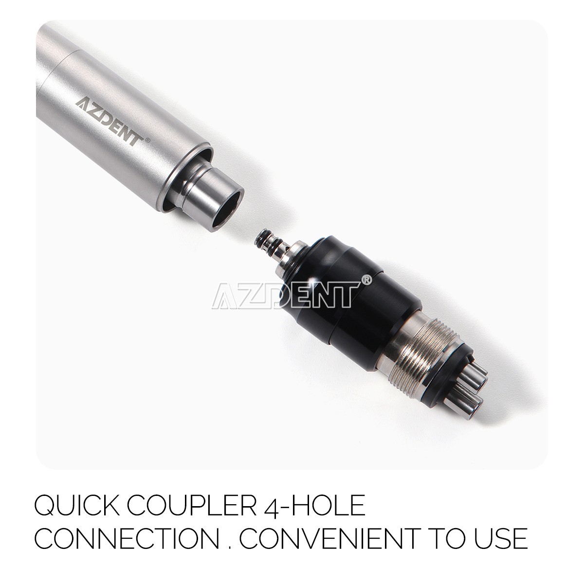 AZDENT Dental LED E-generator High Speed Handpiece With 4 Hole Quick Coupler