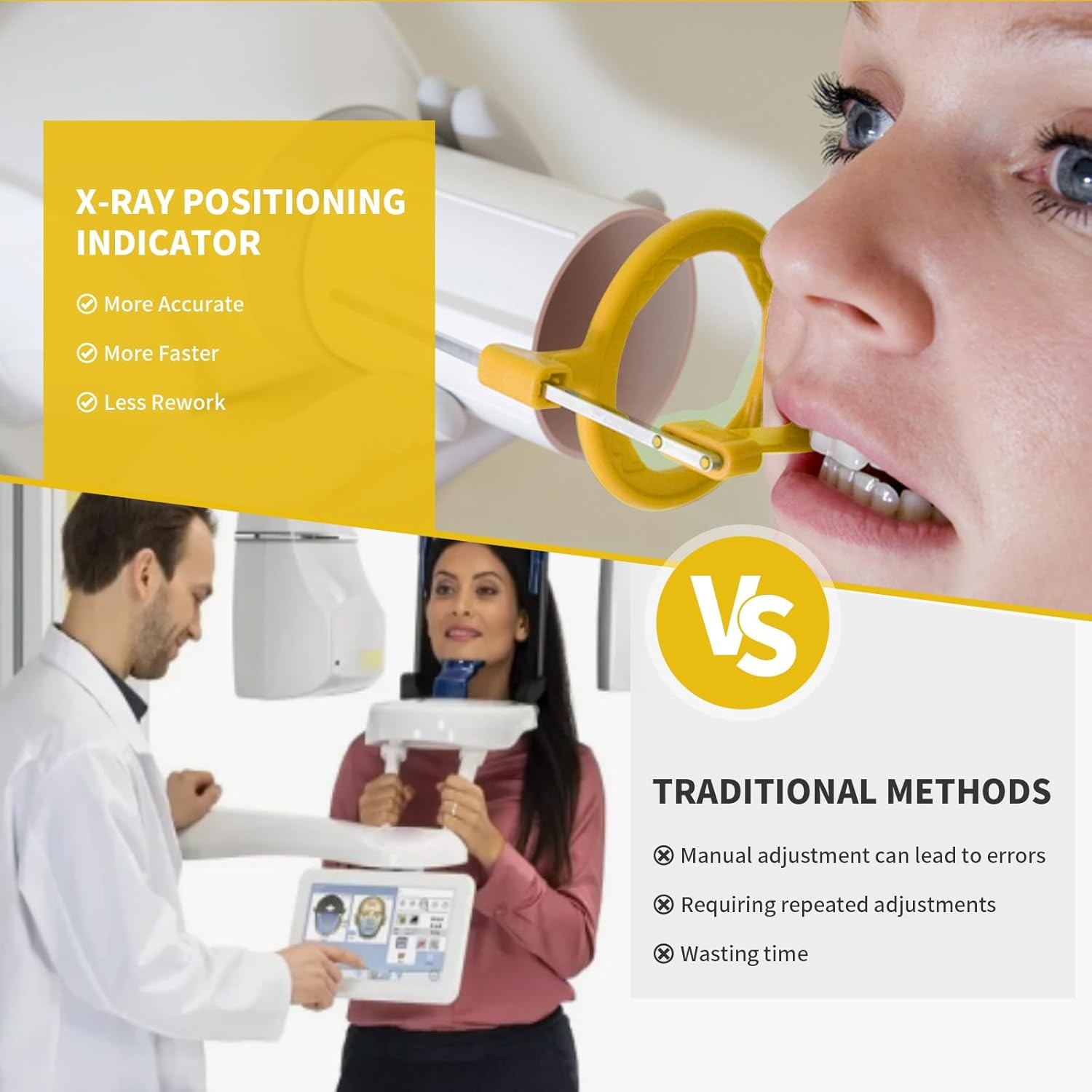 Dental X-Ray Aiming Ring Bitewing/Anterior/Posterior Arm Digital Sensor Holder
