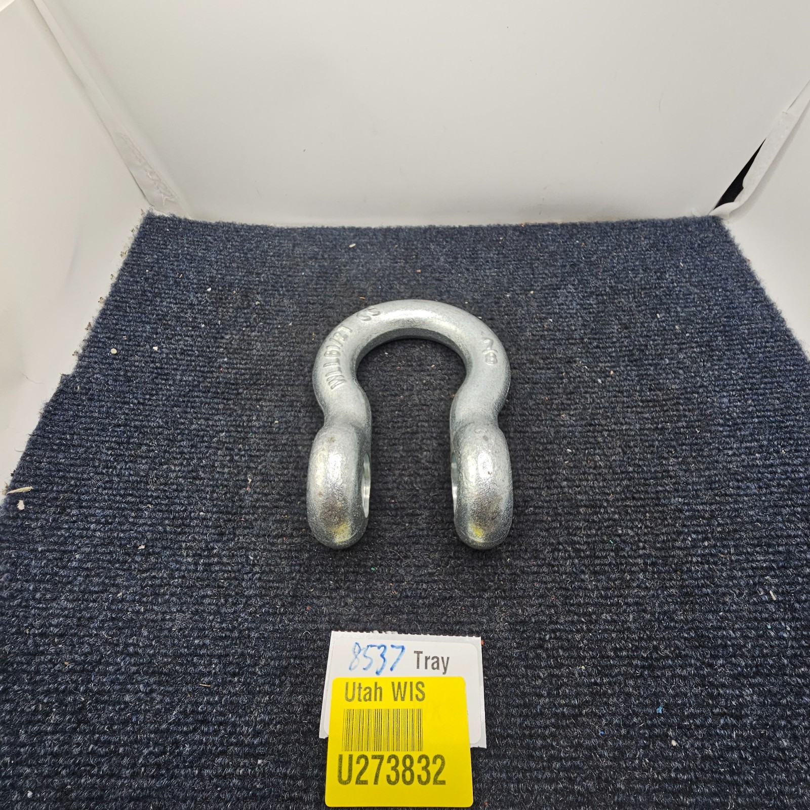 WLL 6-1/2 Ton 7/8 in. Forged Carbon Steel Shackle Without Pin