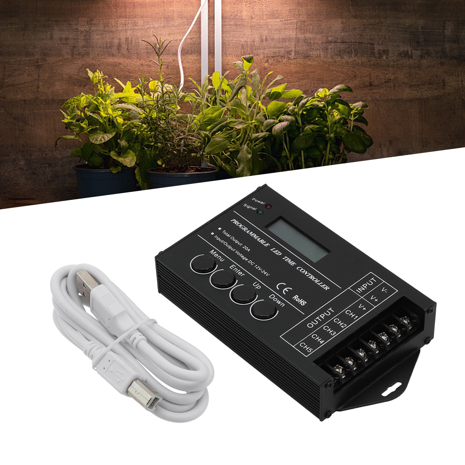 High Compatibility TC420 Programmable LED Display Controller 5 Channels