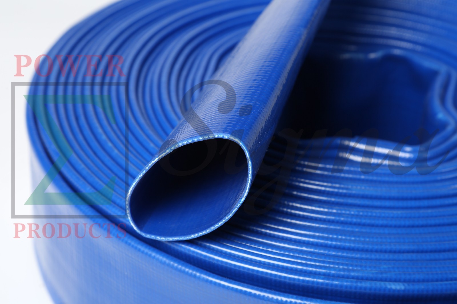 Sigma 1″ IN X 300′ Ft PVC Lay Flat Agricultural Pump Discharge Hose & Camlock