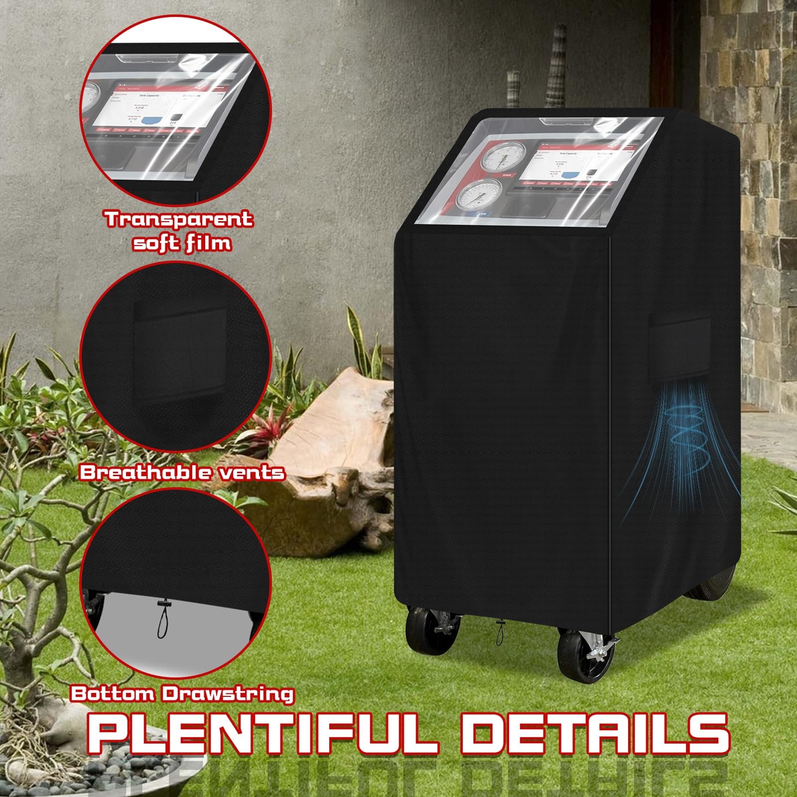 HeavyDuty Refrigerant Recovery Machine Cover Compatible with AC Models