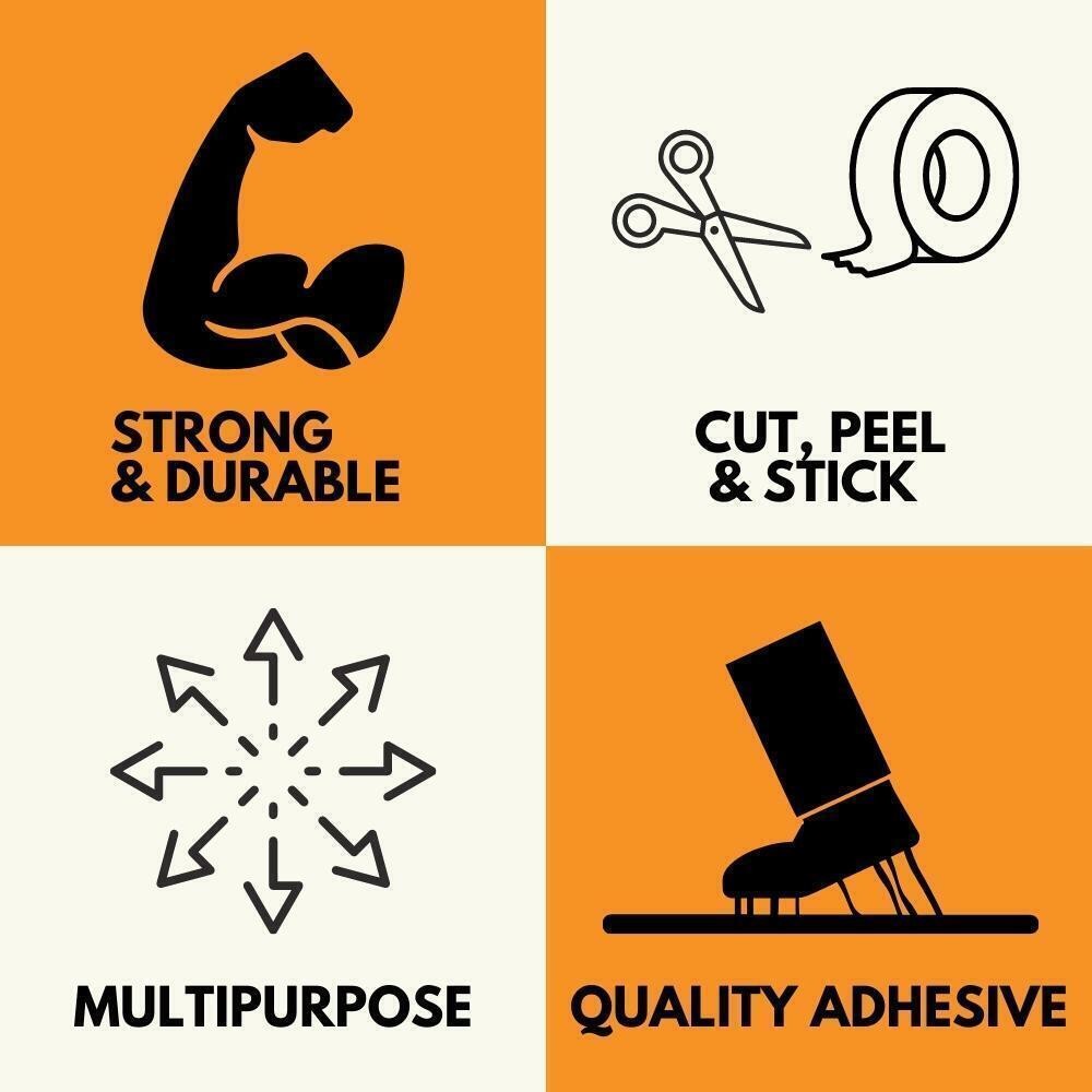 5 Rolls Kraft Reinforced Heavy Gum Tape 70mm x 450′ Wolverine Tape 5.0 [6.3 Mil]