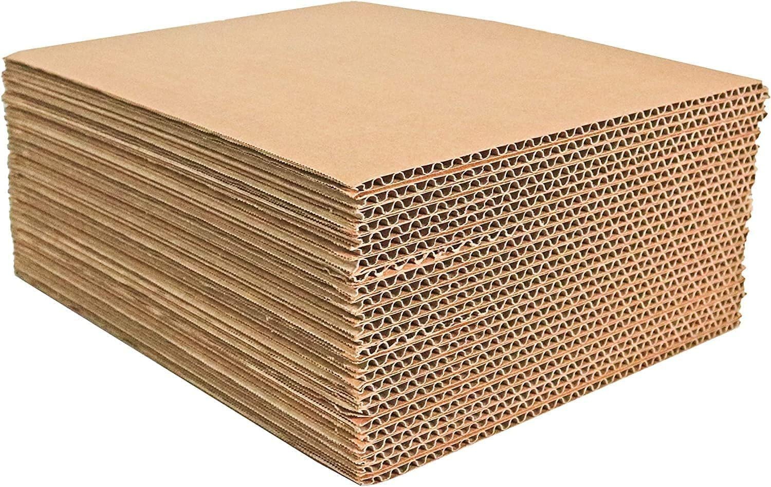 200 7.5×7.5 Cardboard Corrugated Pads Inserts 45 RPM Filler Sheet 7.5 x 7.5