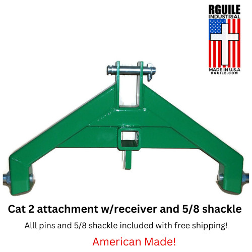 Tractor attachment Cat 2 receiver and log skidder Mega Heavyduty free shipping