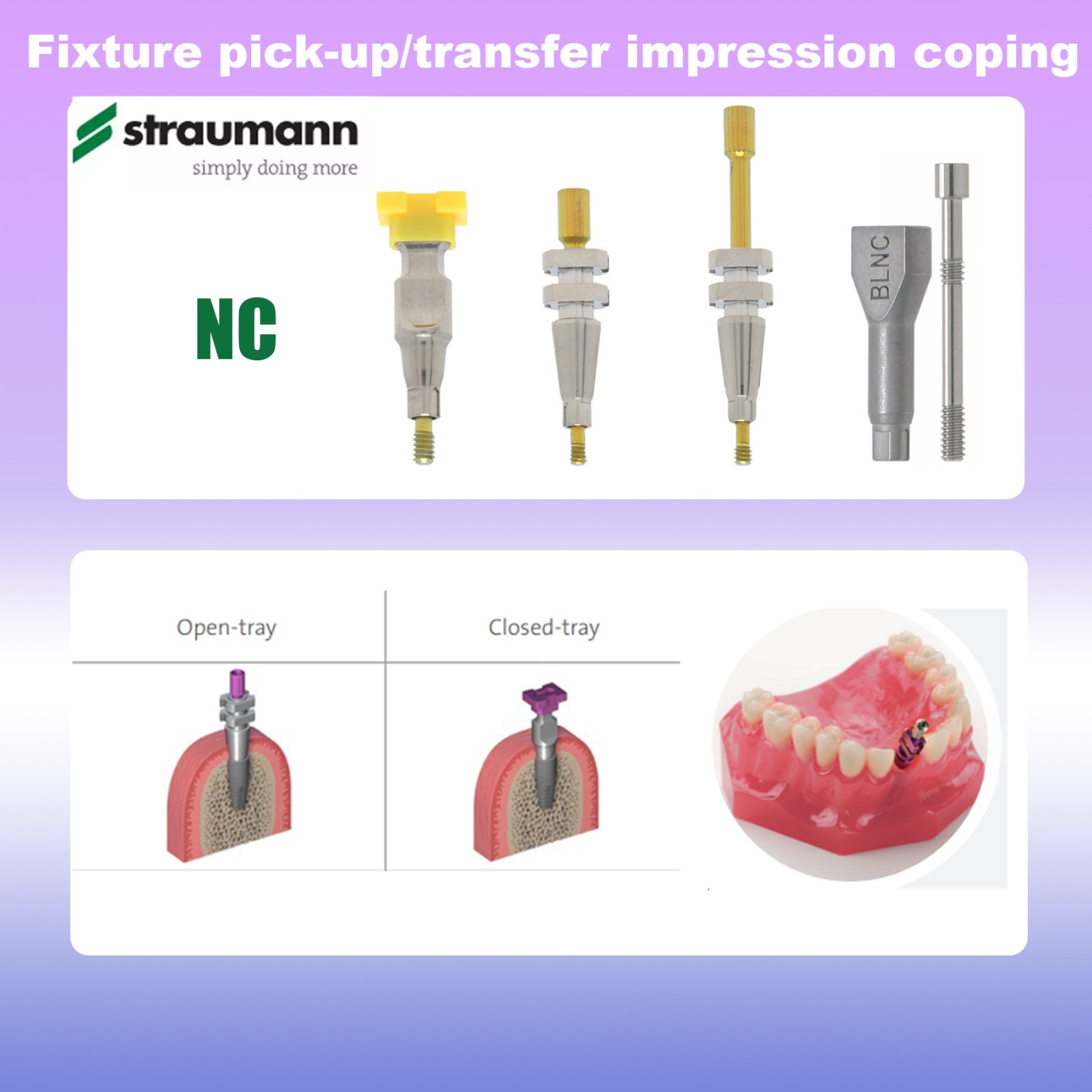 US Fit Straumann Analog Scan Body Transfer Healing Abutment Cap ITI Bone Level