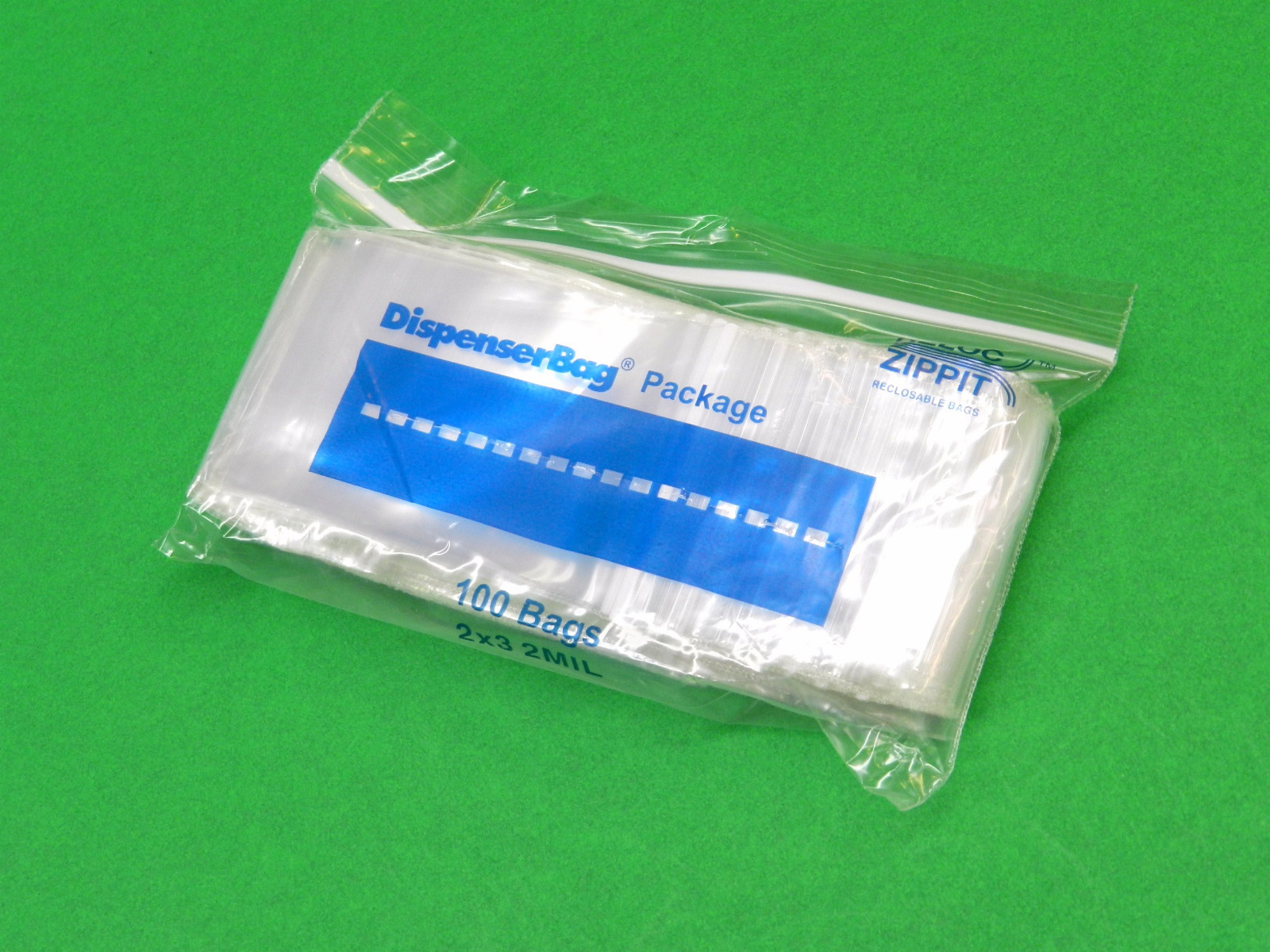 300 Zippit Reloc Bags 2″ x 3″ Clear 2mil Reclosable Poly Zip Seal Lock Bags 2×3